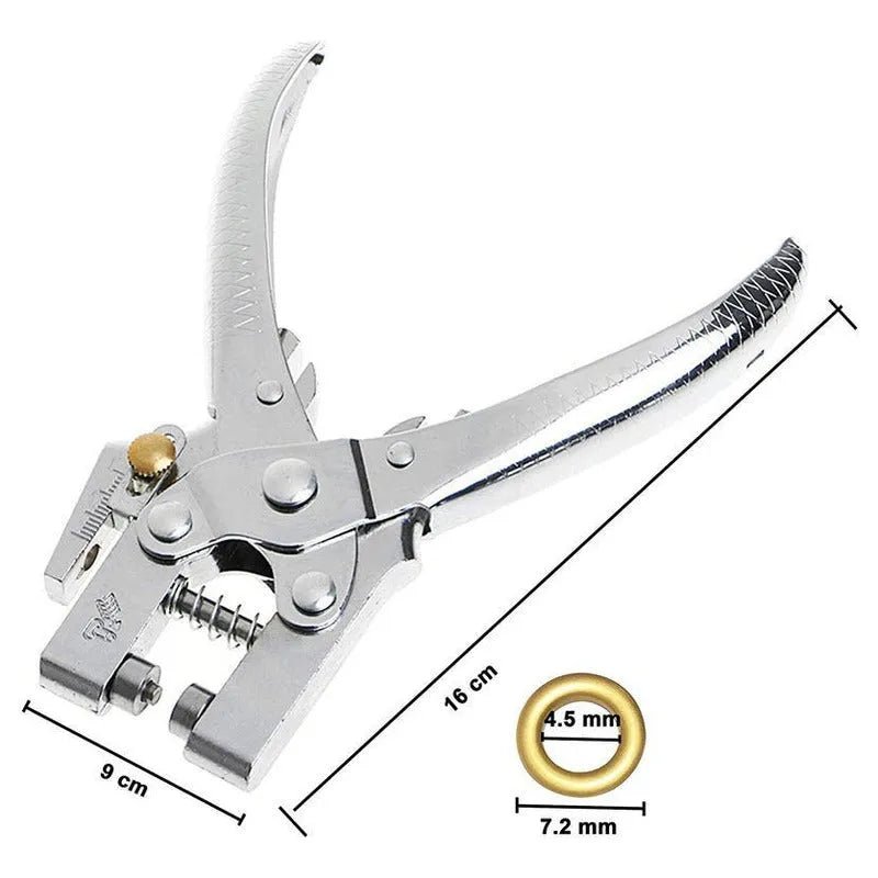 Set Ojetilladora Perforadora Para Ojetillos + 400 Ojetillos - Baúl de Ayün