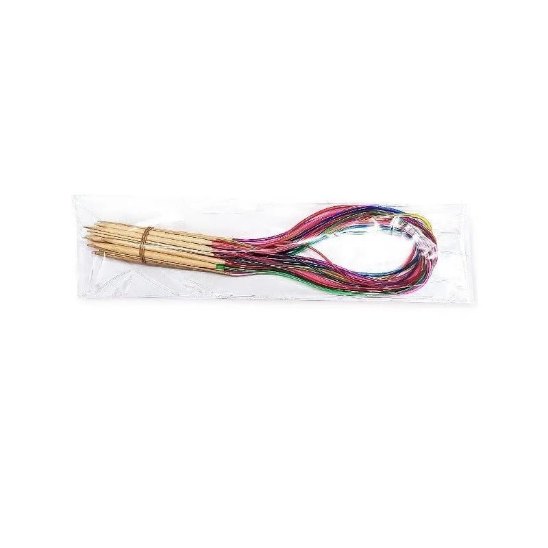 Set Palillos Circulares Bambu 36 Pares 40 Y 80cm Largo Total - Baúl de Ayün