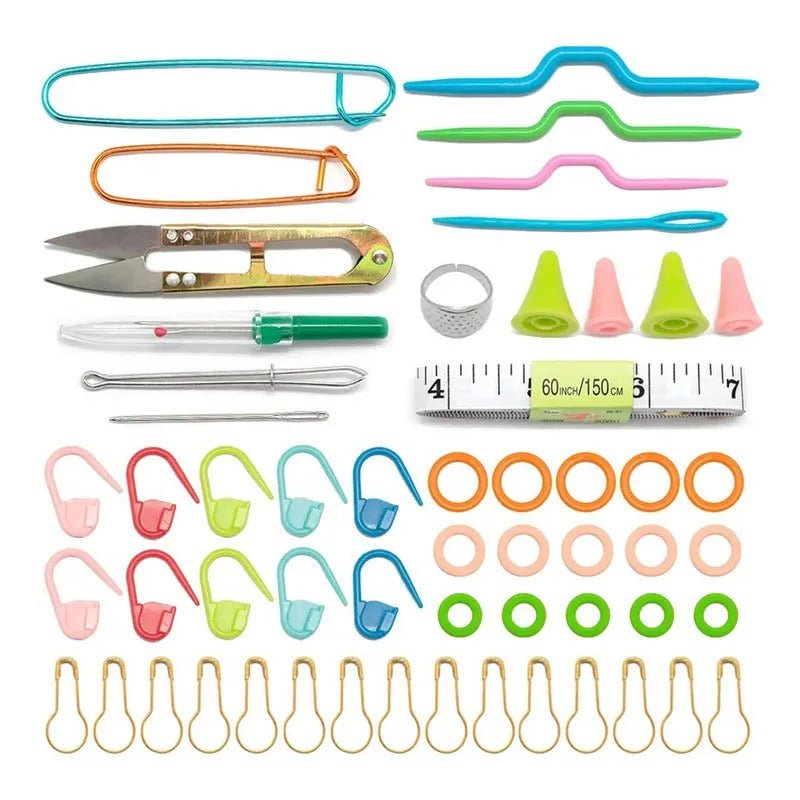 Set Palillos Circulares Y Palillos Calcetines + Accesorios - Baúl de Ayün