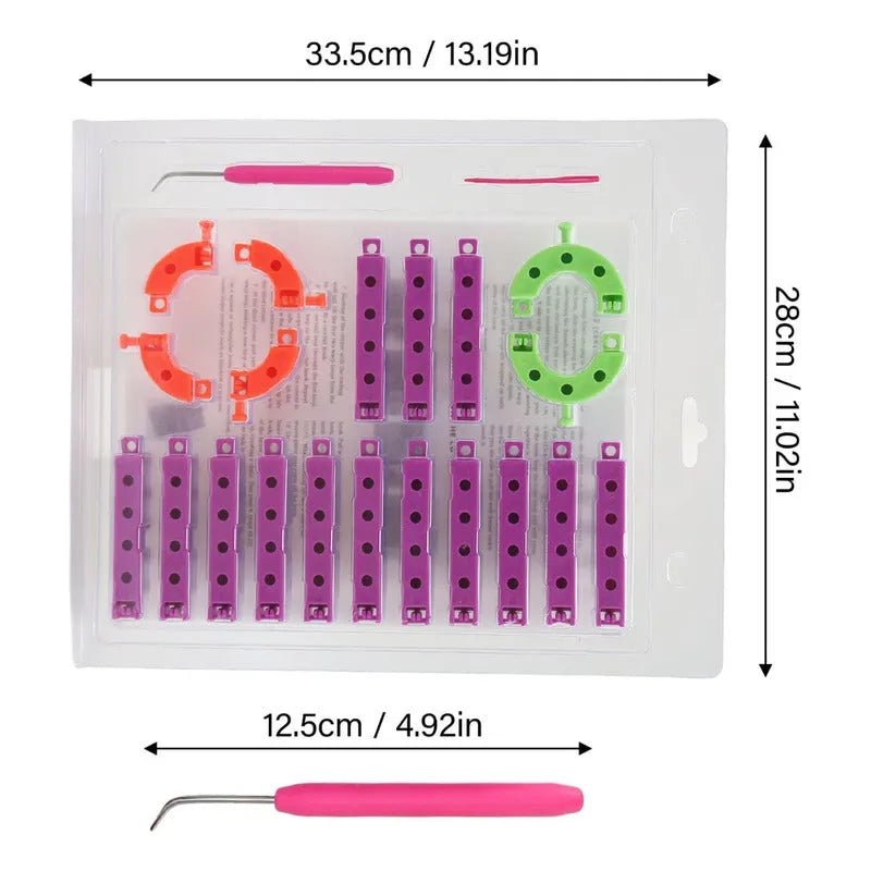 Set Telares Armables Con Ganchillo Y Aguja Arma Tu Telar - Baúl de Ayün