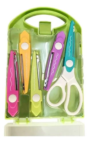 Set Tijera Con 5 Cortes Intercambiables Manualidades Kamei - Baúl de Ayün