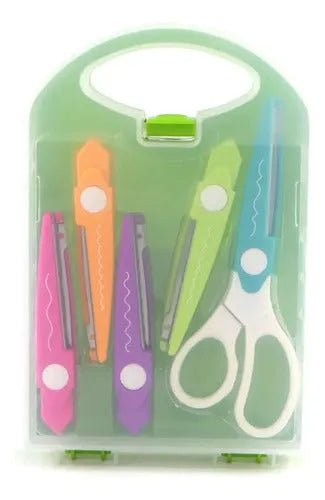 Set Tijera Con 5 Cortes Intercambiables Manualidades Kamei - Baúl de Ayün