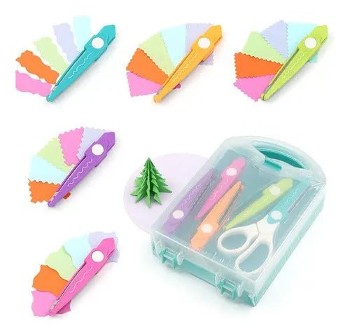 Set Tijera Con 5 Cortes Intercambiables Manualidades Kamei - Baúl de Ayün