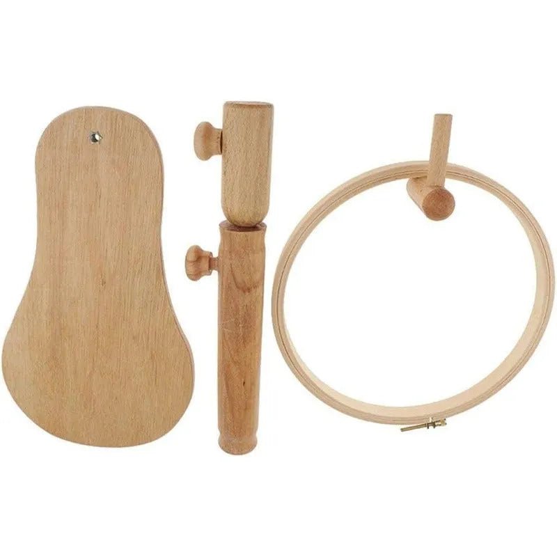 Soporte De Madera Para Bastidores De Bordado - Baúl de Ayün