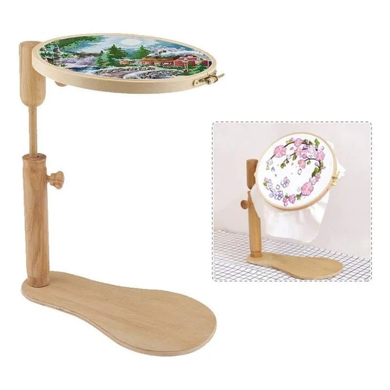Soporte De Madera Para Bastidores De Bordado - Baúl de Ayün