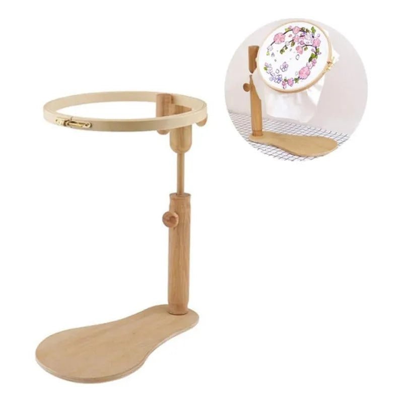 Soporte De Madera Para Bastidores De Bordado - Baúl de Ayün