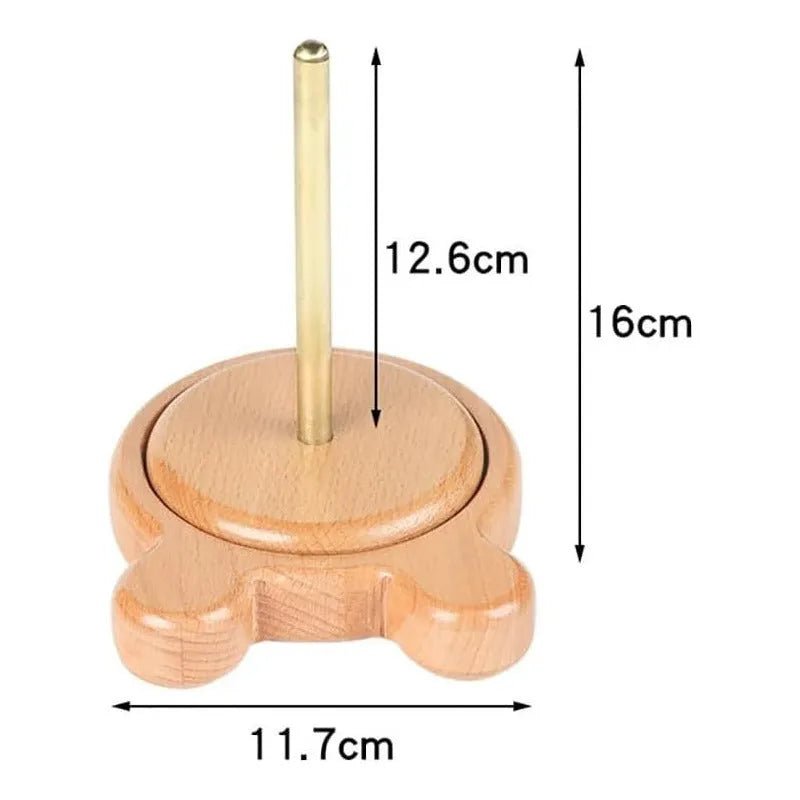 Soporte De Madera Porta Ovillos De Lana Hilos Etc - Baúl de Ayün
