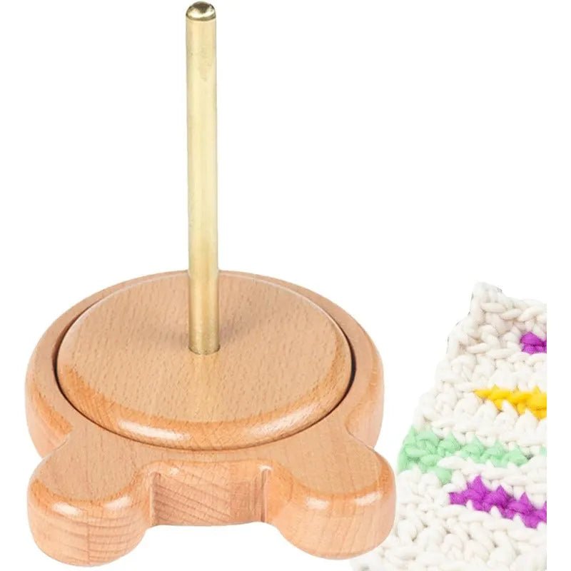 Soporte De Madera Porta Ovillos De Lana Hilos Etc - Baúl de Ayün