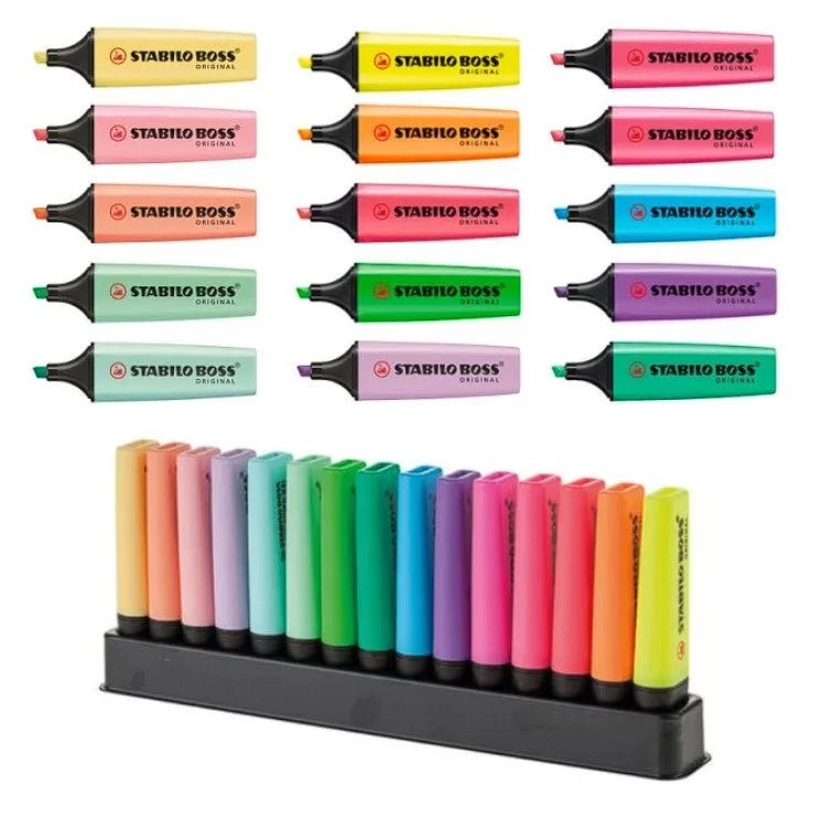 Stabilo Boss Set 15 Destacadores Neon Pastel - Baúl de Ayün
