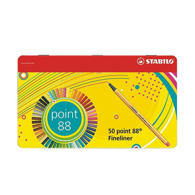 Stabilo Set 50 Tiralíneas Point 88 + Estuche metálico - Baúl de Ayün