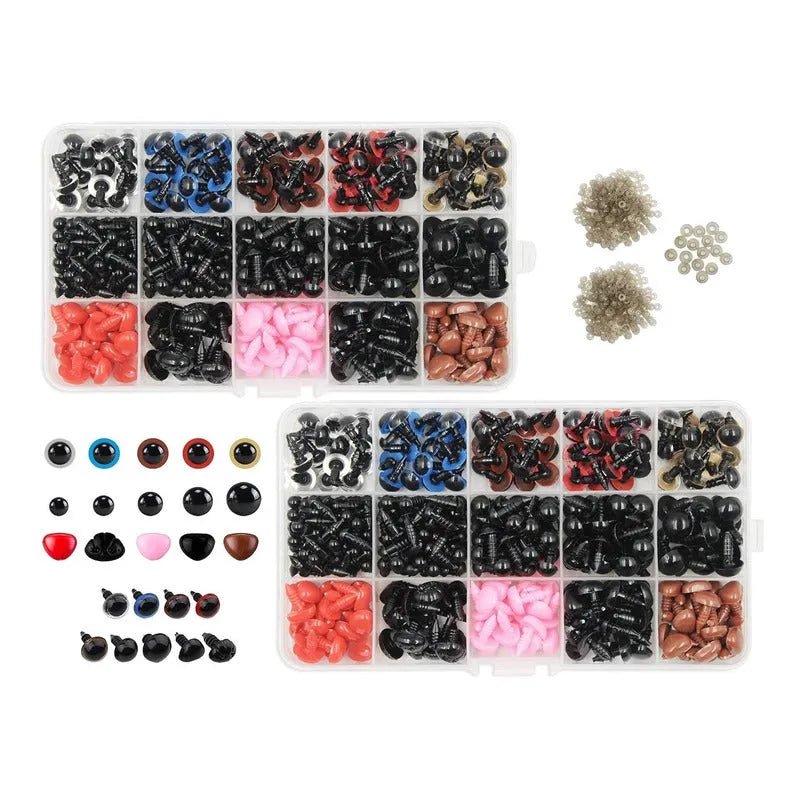 2 X Set Ojos De Seguridad Y Nariz + 1500 Piezas En Total - Baúl de Ayün