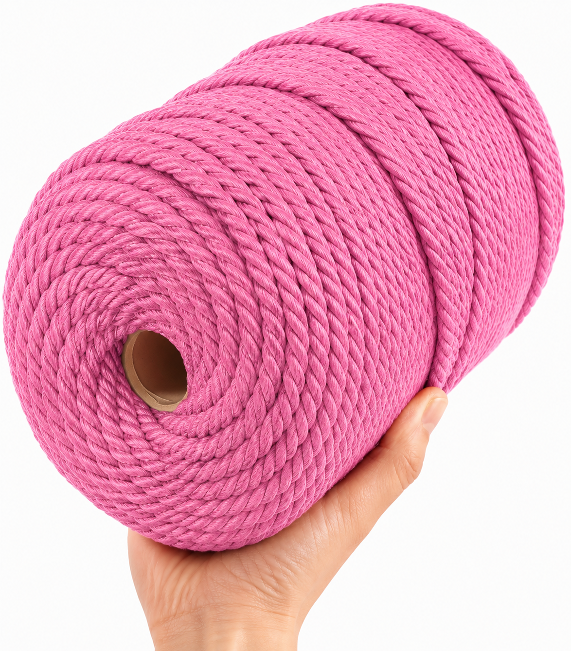 Cordón Algodón Torcido 5mm 200 Metros Para Macramé