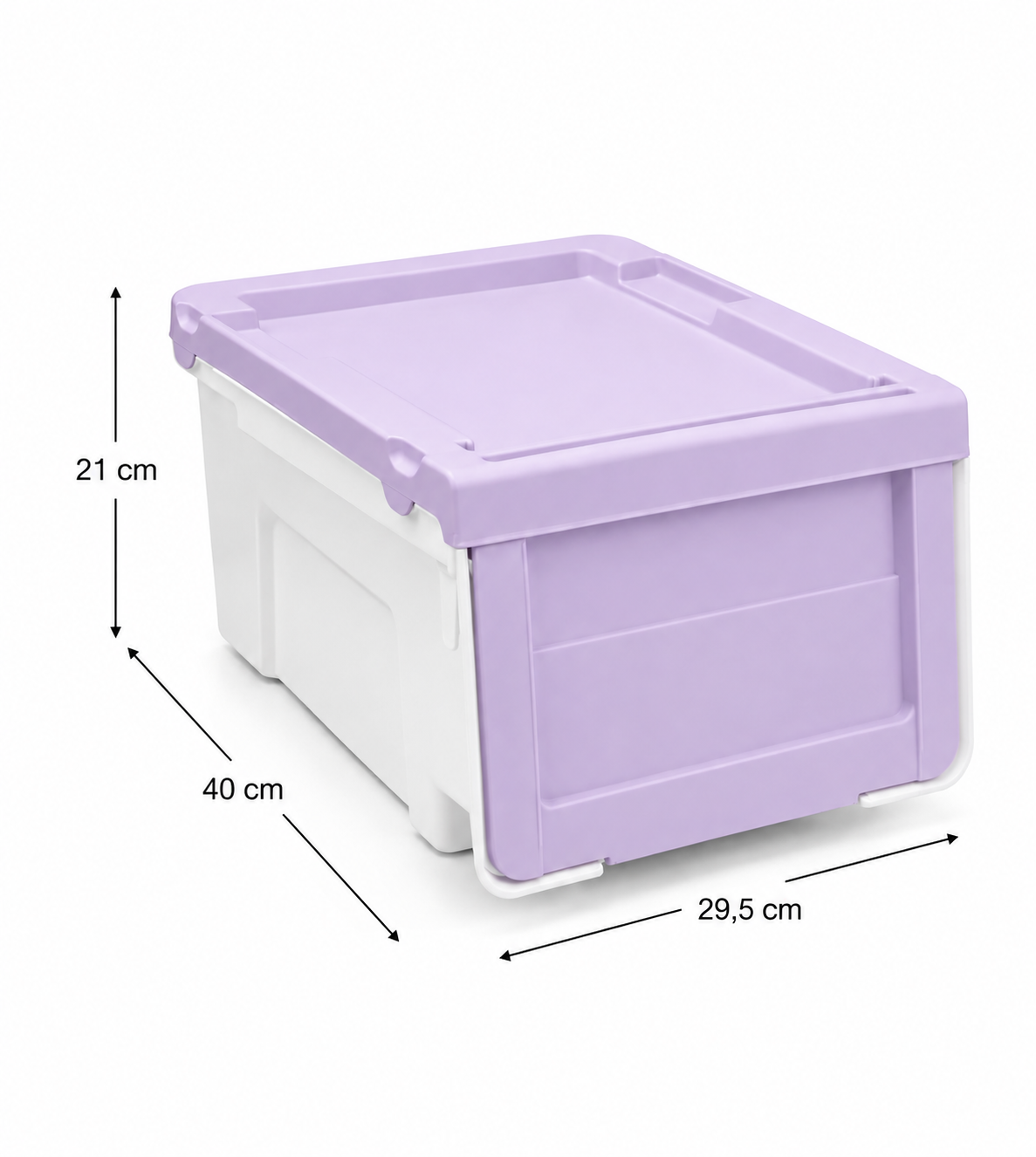 Caja Organizadora Apilable Con Tapa Frontal Abatible 0539