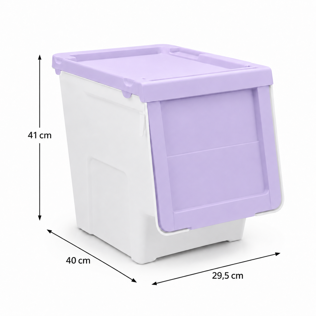 Caja Organizadora Apilable Con Tapa Frontal Abatible 0541