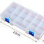 Pack 5 Cajas Organizadoras De Plástico 15 Compartimientos