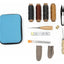 Kit con hilos encerados, agujas y accesorios para cuero