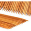 Set 75 Palillos De Madera Doble Punta Para Calcetines 20cm Set