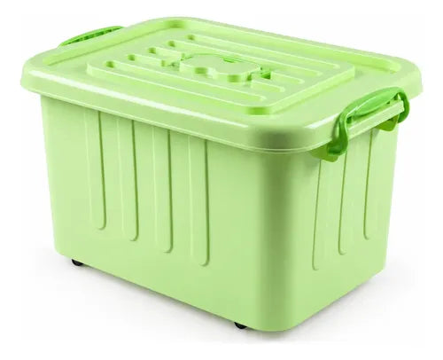 Caja Organizadora De Plastico 45 Litros Con Tapa Multiuso