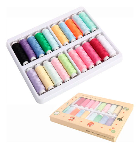 Set De 20 Hilos De Coser Colores Surtidos