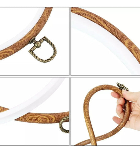 Set De 5 Bastidores Decorativos Para Bordado 9 Cm