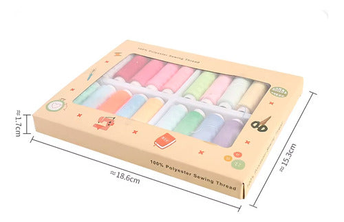 Set De 20 Hilos De Coser Colores Surtidos