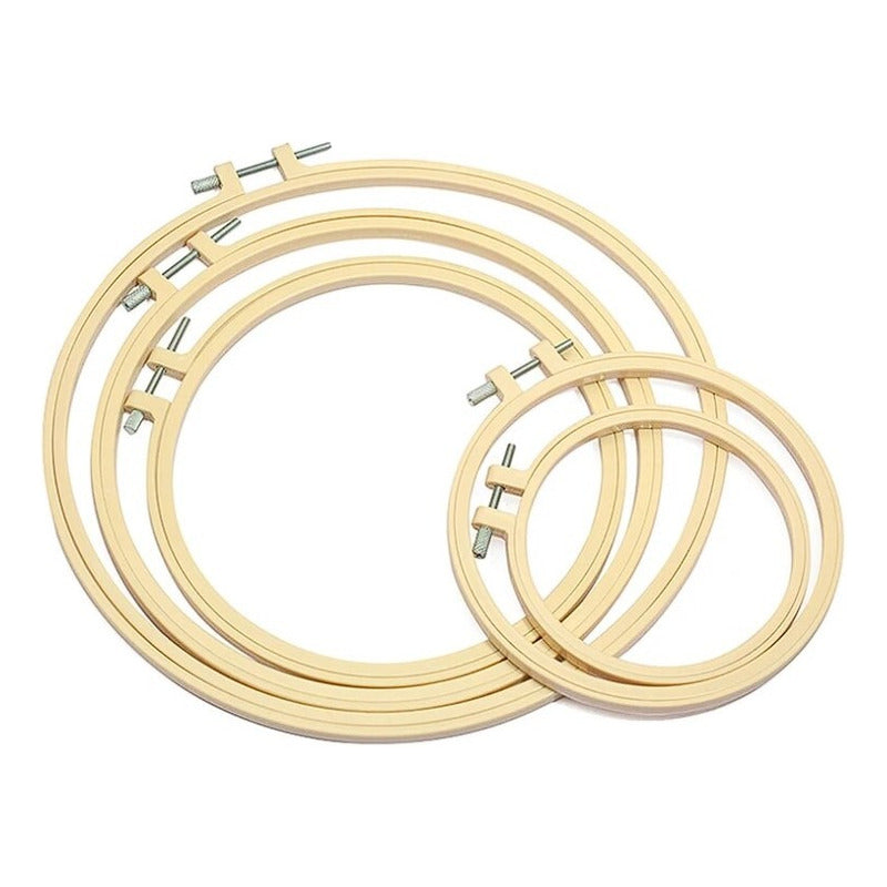 Set De 5 Bastidores De Plastico Para Bordado Bordar - Baúl de Ayün