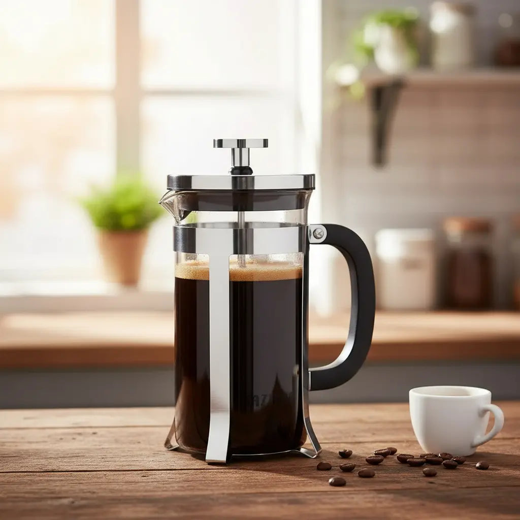 Cafetera Prensa Francesa De Vidrio 1 Litro
