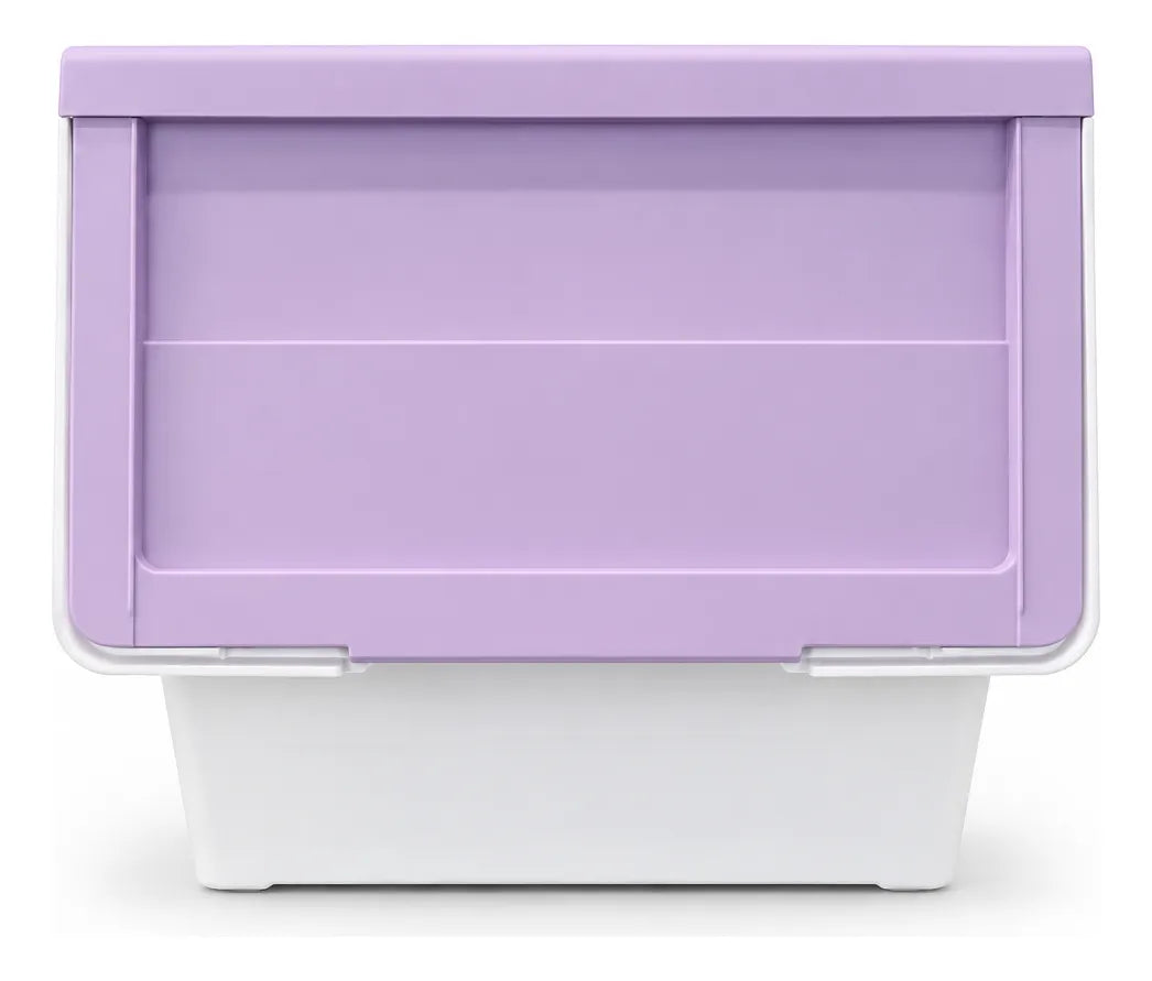 Caja Organizadora Apilable Con Tapa Frontal Abatible 0544
