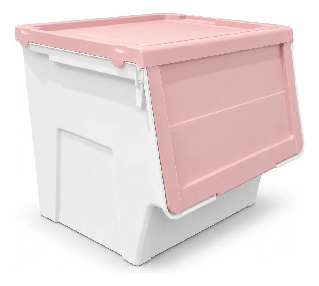 Caja Organizadora Apilable Con Tapa Frontal Abatible 0544