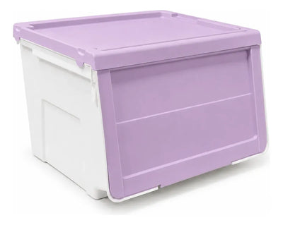 Caja Organizadora Apilable Con Tapa Frontal Abatible 0543