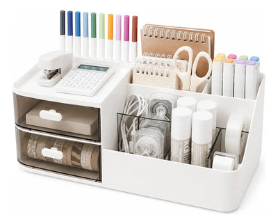 Organizador De Escritorio Con Cajones Y Compartimentos