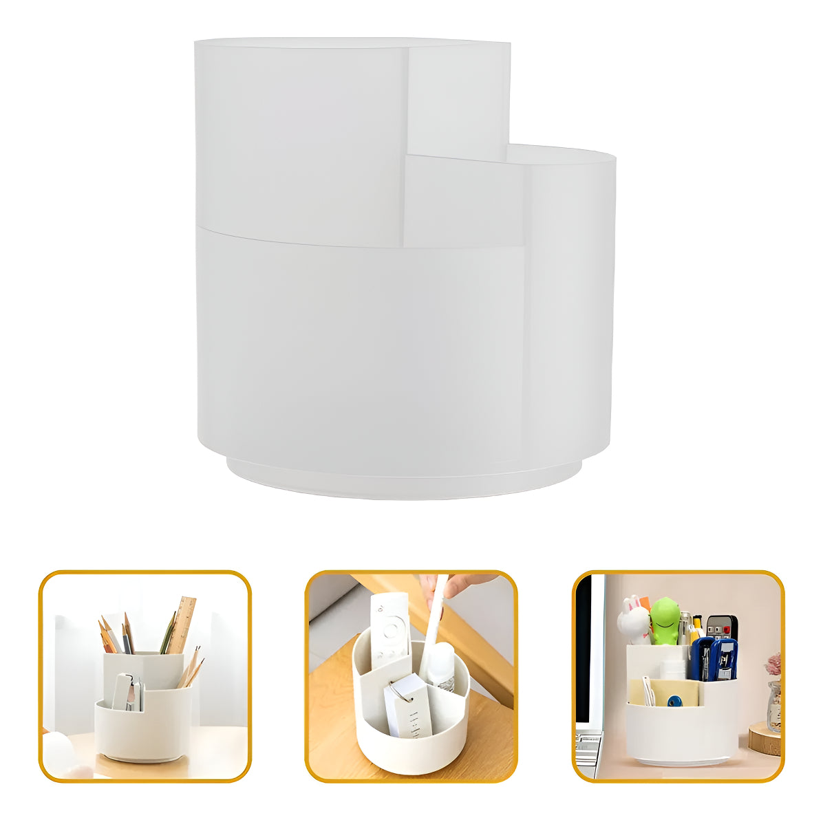 Porta Lapices Giratorio Organizador De Escritorio Maquillaje