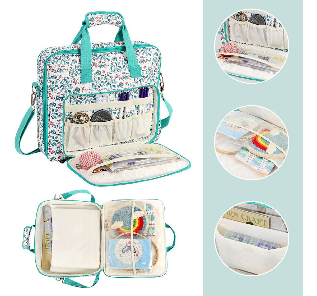 Bolso Organizador Para Bordado Y Otras Manualidades