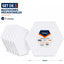 Set 5 Bastidores Hexagonales 40cm Para Pintura Canvas 280g