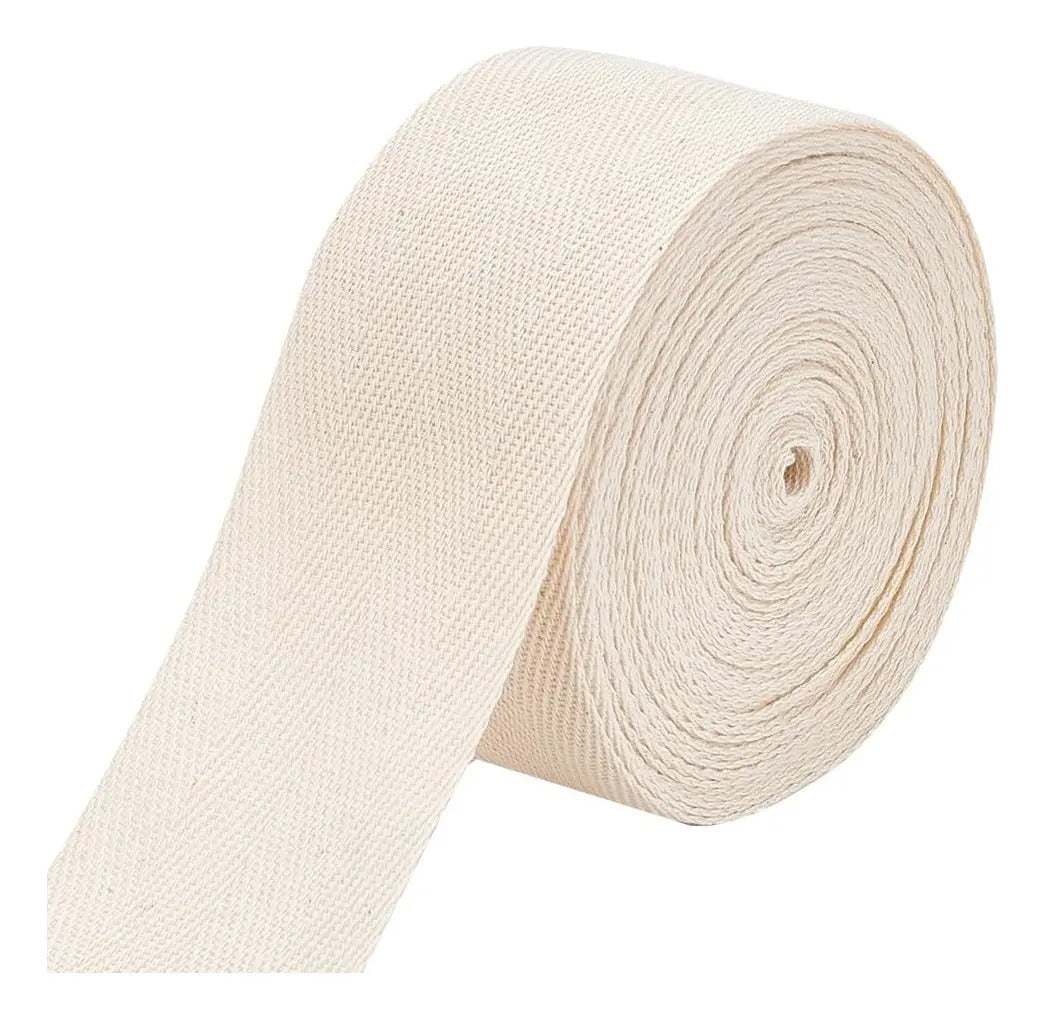 Huincha Cinta Espiga De Algodón 8cm Ancho X 5 Metros