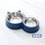 Plato Doble Para Mascotas Perro Gato Comedero Metalico