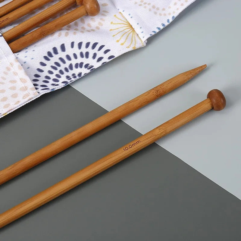 Set 18 Pares De Palillos Rectos De Bambu -- 35cm De Largo