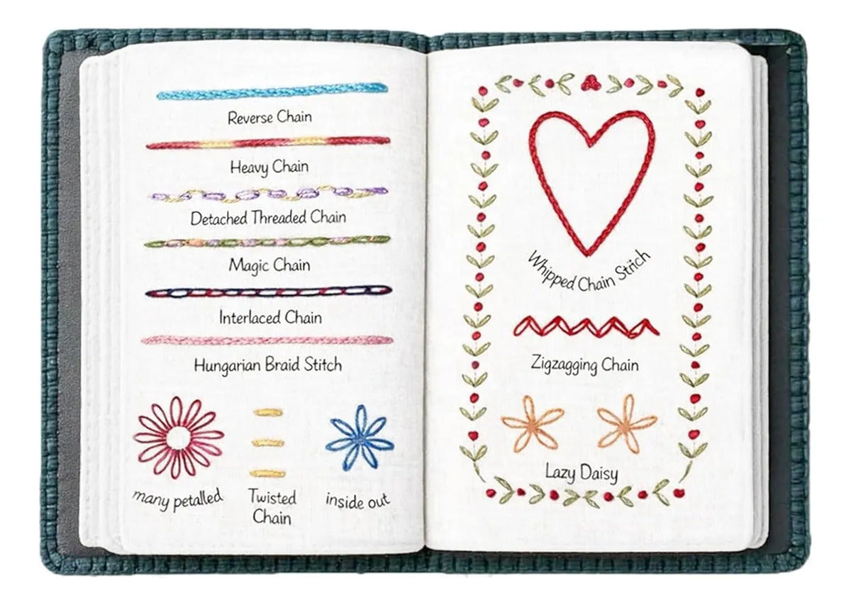 Libro De Bordado Con Diseños Para Practicar Y Aprender