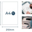 Resma A4 De 80gr X 500 Hojas De Papel Bond Color Blanco