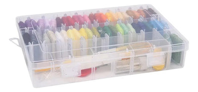 Kit Bordado Completo Hilos 50 Colores, Agujas Y Accesorios
