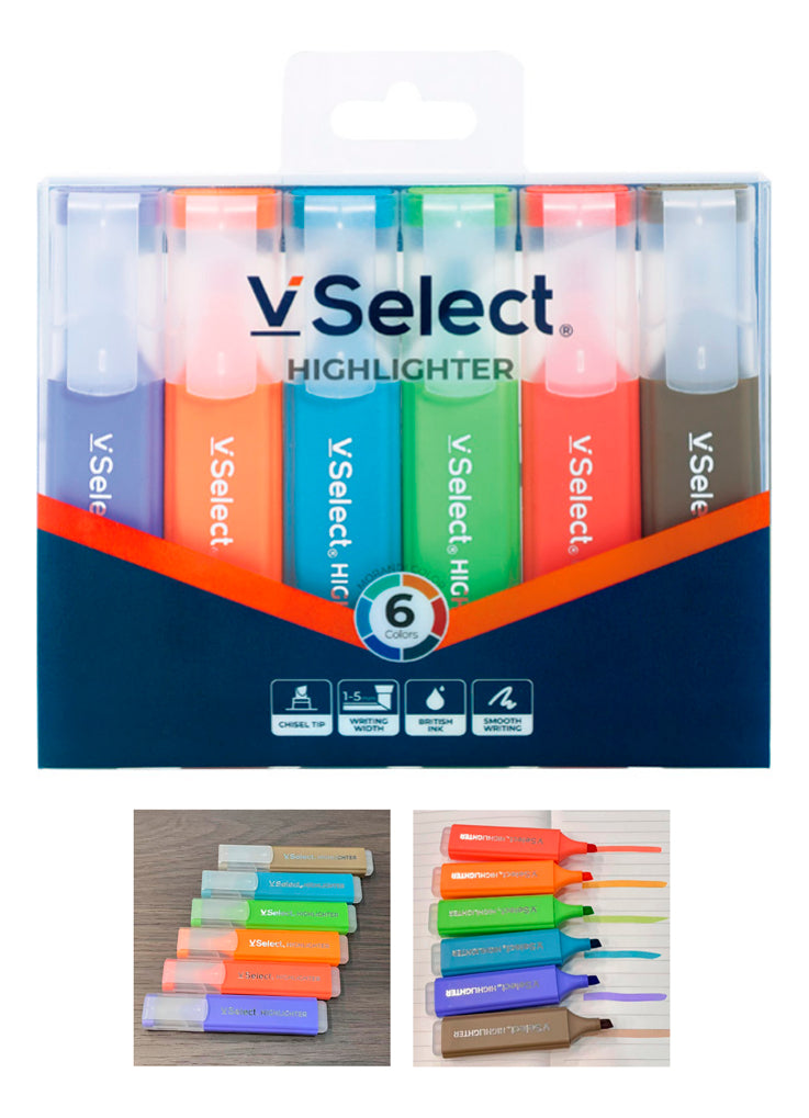 Set Destacadores 6 Colores Resaltadores Profesionales