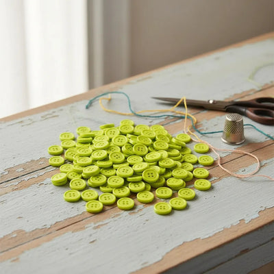 Pack 100 Botones De Resina 11mm Para Costura Y Manualidades