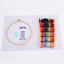 Kit Bordado Completo 60 Hilos, Bastidor, Tela Y Agujas