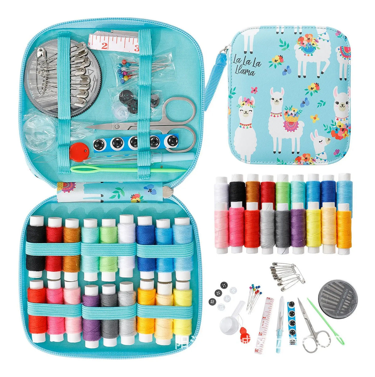 Kit De Costura Estuche Con Diseños 86 Pzs