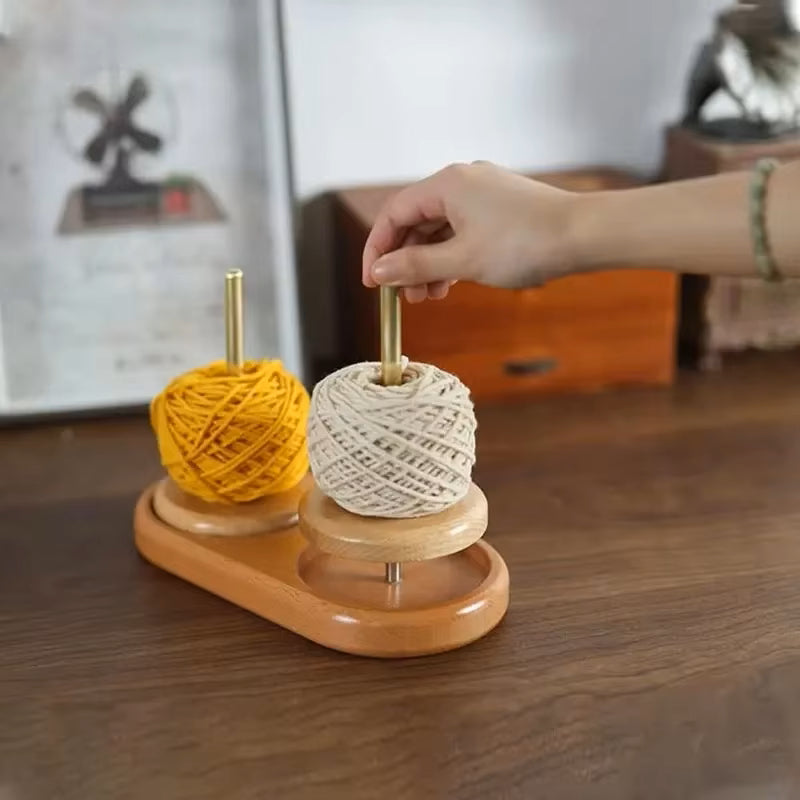Soporte Giratorio Doble Para Lanas Hilos Ovillos
