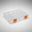 Caja Organizadora Plástica 12 Compartimentos Transparente