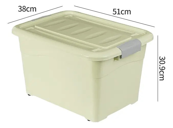 Caja Organizadora Plástica 40 Litros Con Tapa Multiuso