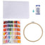 Kit Bordado Completo 60 Hilos, Bastidor, Tela Y Agujas