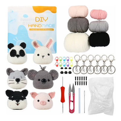 Set Diy Crochet Amigurumi Animalitos Para Principiantes