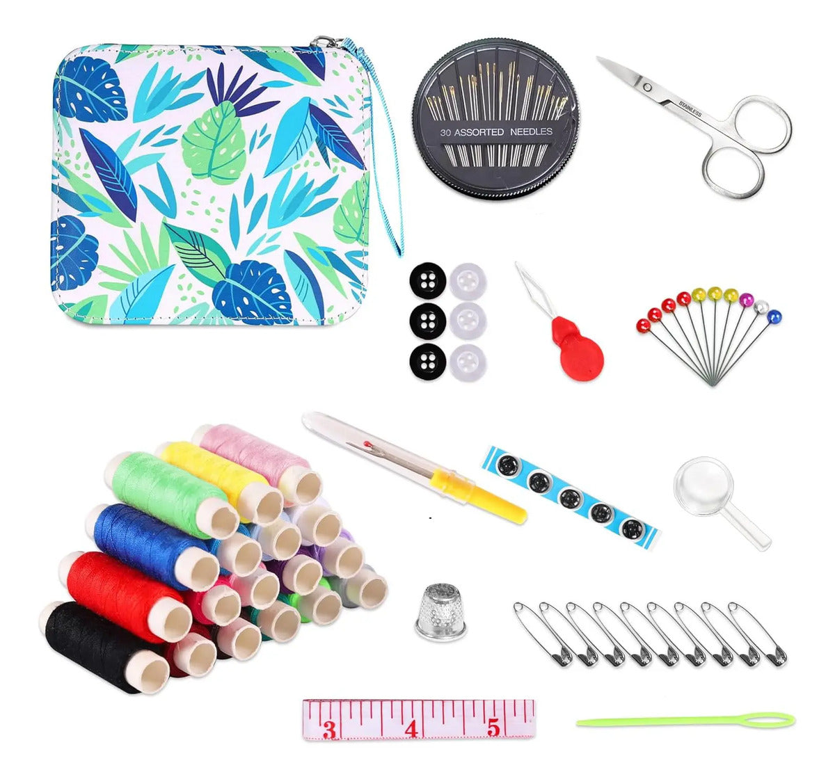 Kit De Costura Estuche Con Diseños 86 Pzs